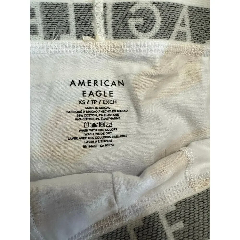 American Eagle boxer apple pie design cotton blend Size XS